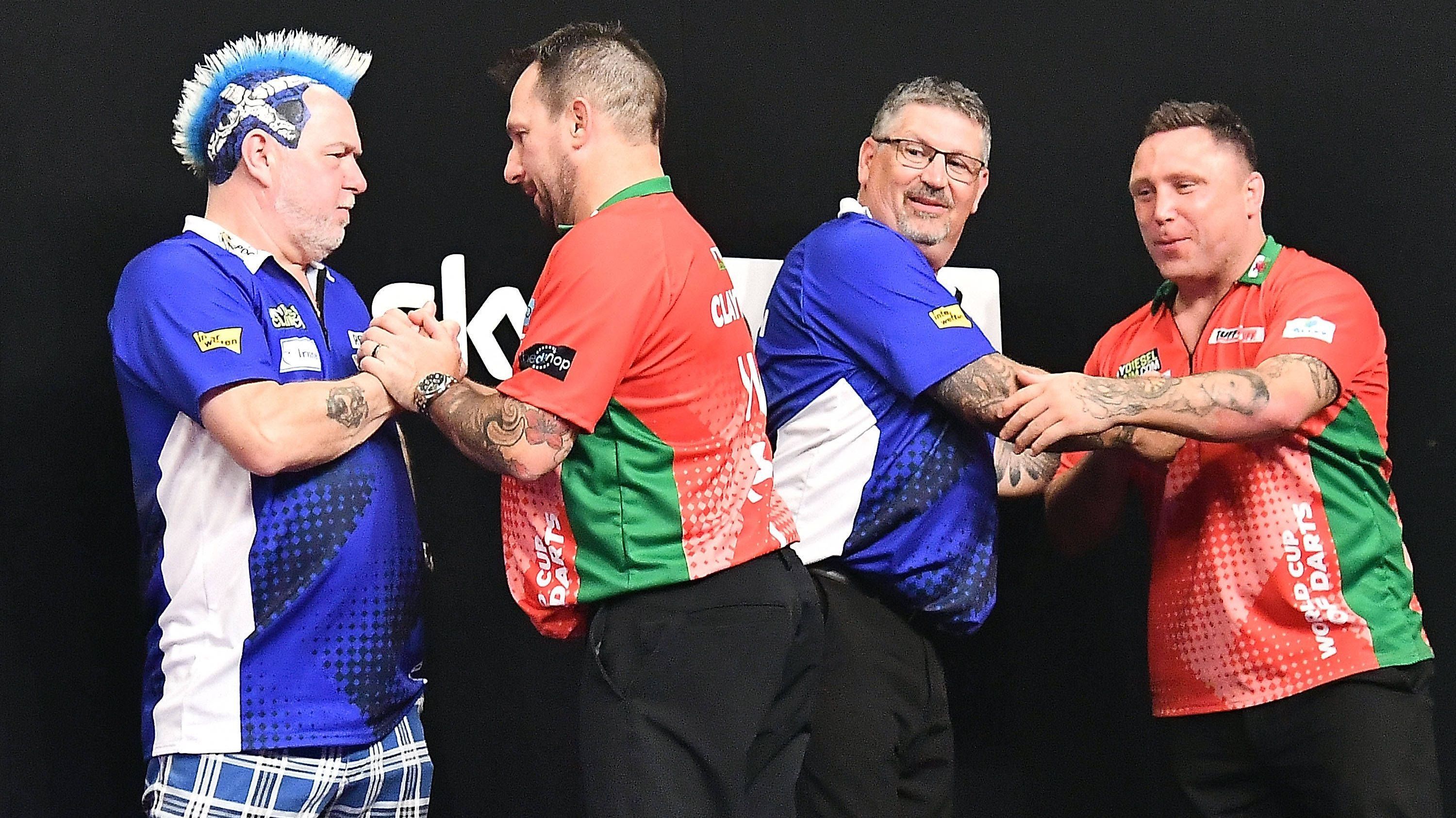 <strong>World Cup of Darts<br></strong>Datum: 12. bis 15. Juni<br>Austragungsort: Frankfurt am Main (Deutschland)<br>Preisgeld für den Sieger: 40.000 Pfund pro Spieler<br>Teilnehmerfeld: 40 Nationen (80 Spieler)<br>Titelverteidiger: England (Michael Smith und Luke Humphries)