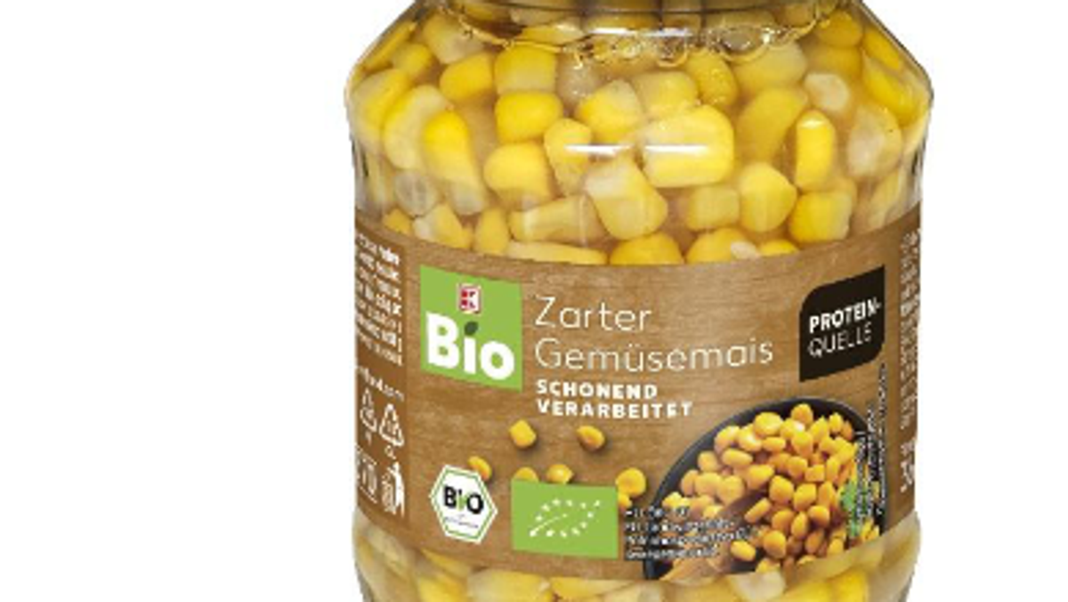 Drei Chargen Bio-Mais im 360-Gramm-Glas sind vom Rückruf betroffen.