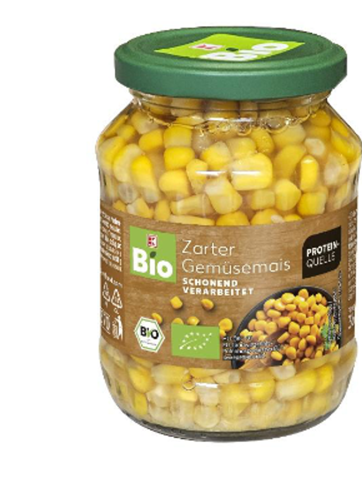 Drei Chargen Bio-Mais im 360-Gramm-Glas sind vom Rückruf betroffen.