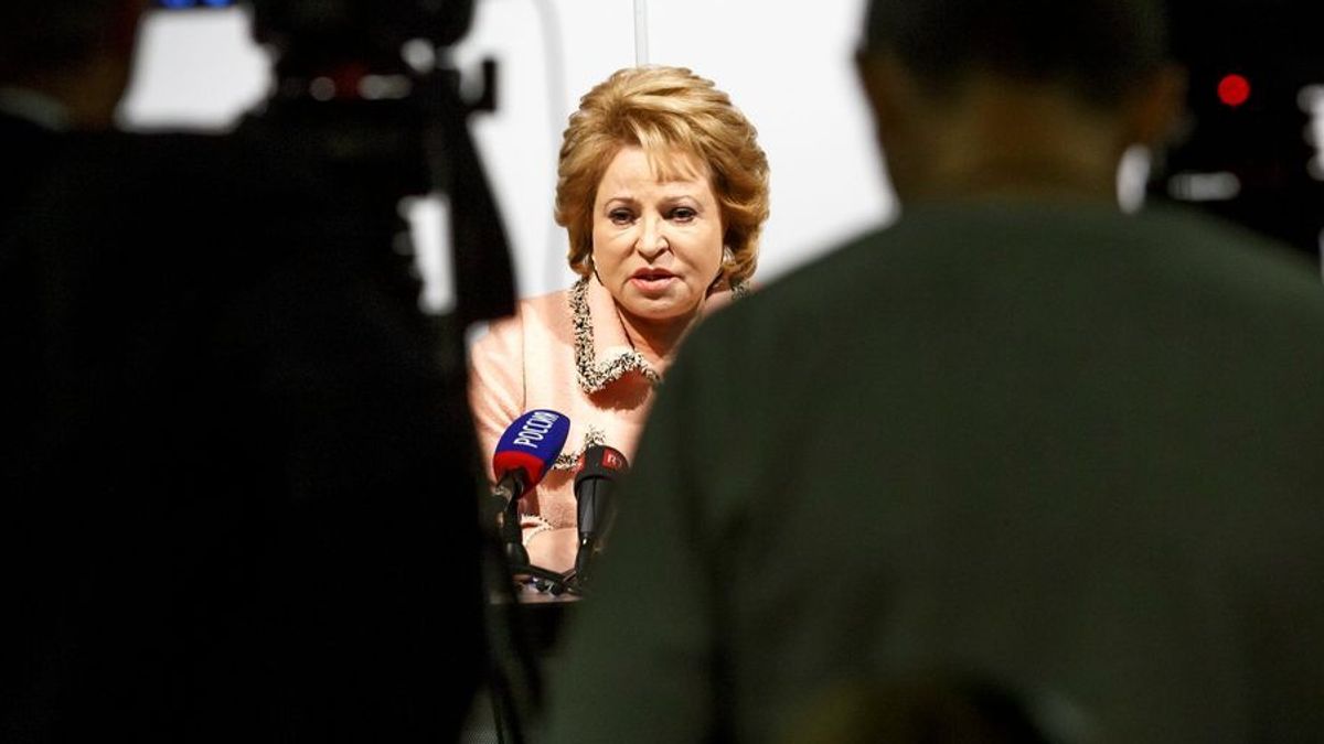Valentina Matwijenko, Putin-Vertraute und glühende Befürworterin des Krieges gegen die Ukraine,