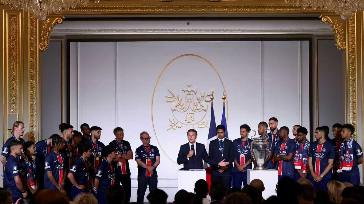 Macron empfing die PSG-Titeljäger