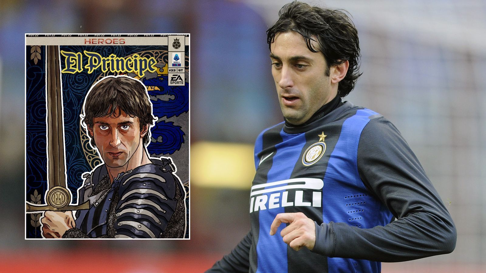 
                <strong>Diego Milito</strong><br>
                &#x2022; Gesamtstärke: 88 - <br>&#x2022; Nationalität: Argentinien - <br>&#x2022; Position: Mittelstürmer - <br>&#x2022; Vereine als Aktiver: Inter Mailand, CFC Genua, Real Saragossa, Racing Club<br>
              