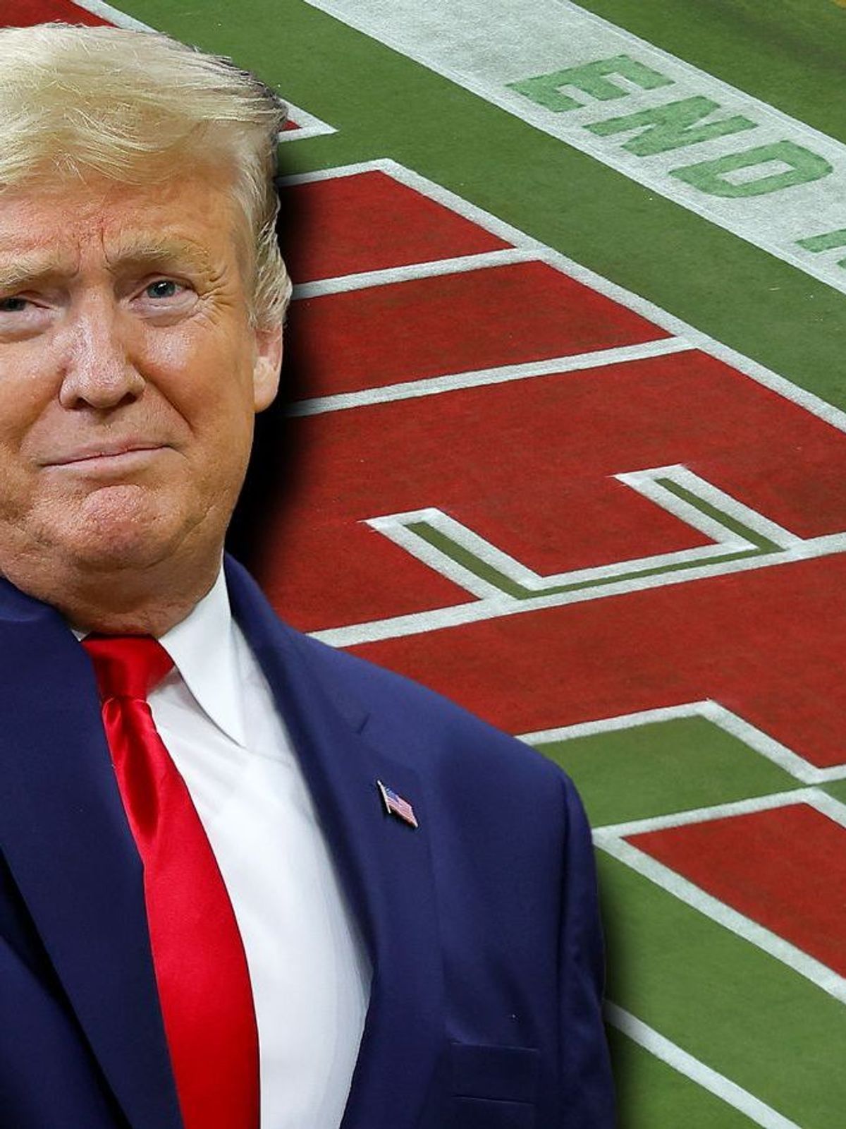 Donald Trump beim Super Bowl