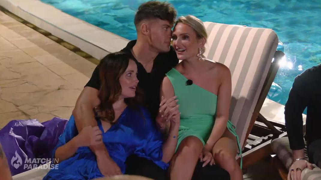 Heißer Flirt bei "Match in Paradise": Tracy, Miro und Marie als "perfektes Dreier-Gespann"