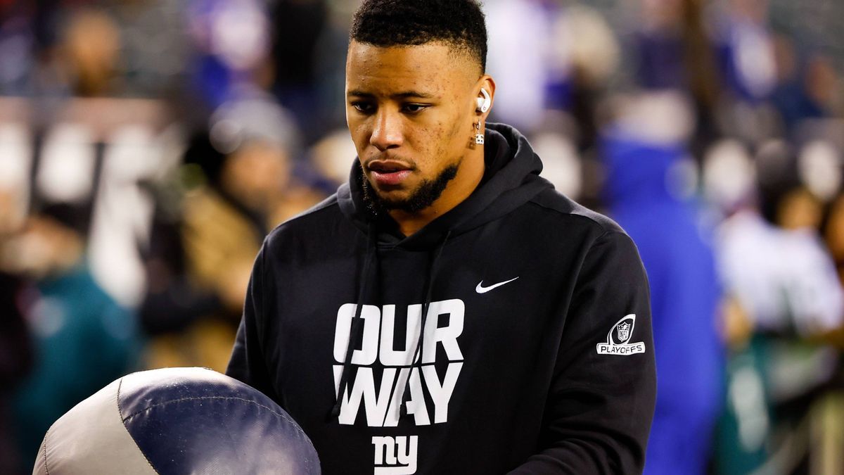 Saquon Barkley unglücklich