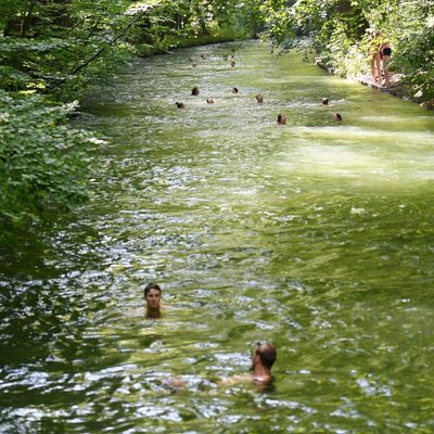 Eisbachschwimmer in München