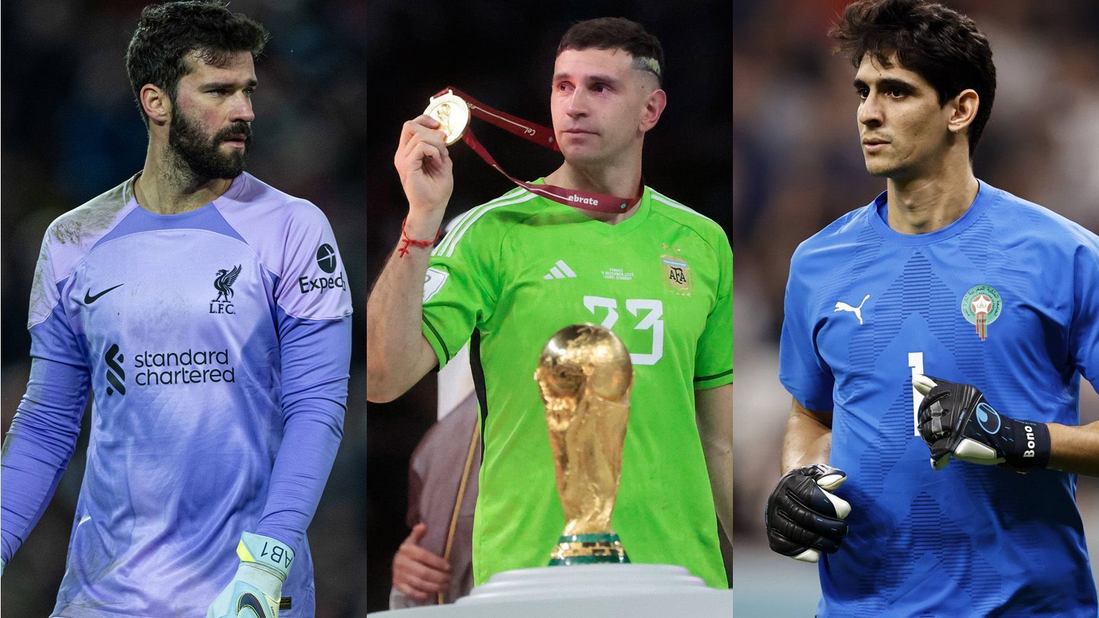 
                <strong>Martinez, Alisson, Bounou; Die Kandidaten für die Welttorhüter-Wahl</strong><br>
                Die FIFA hat die Kandidaten für die Wahl zum Welttorhüter 2022 bekanntgegeben. Angeführt wird die Liste von einem Weltmeister. ran zeigt die Nominierten.
              