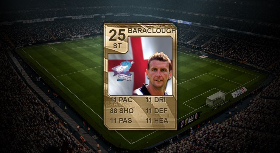 
                <strong>Ian Baraclough – FIFA 10</strong><br>
                Was ist denn da schief gelaufen? Ian Baraclough wäre der wohl schlechteste Spieler, den es in FIFA je gegeben hat, wäre da nicht sein Schusswert. Aus einem unerklärlichen Grund bekam der Engländer da eine 88 verpasst.
              