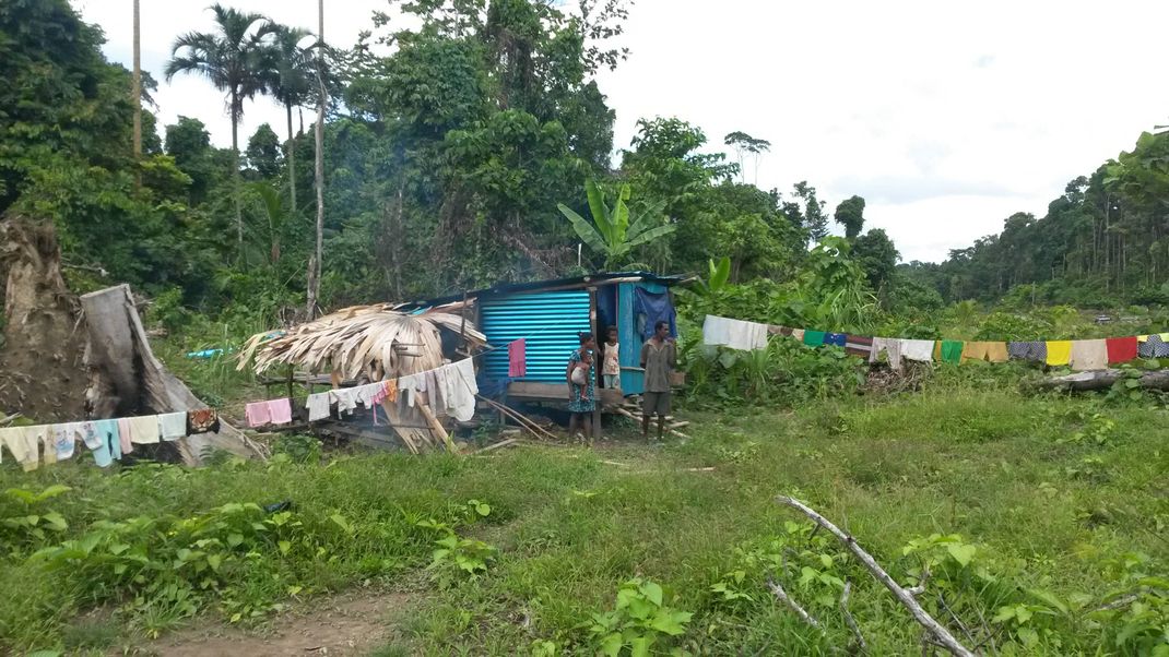 Angehörige eines halbnomadischen Stammes haben sich im Regenwald in dem Dorf Lembafori im Nordwesten von Papua auf der Insel Neuguinea angesiedelt. (Symbolbild)