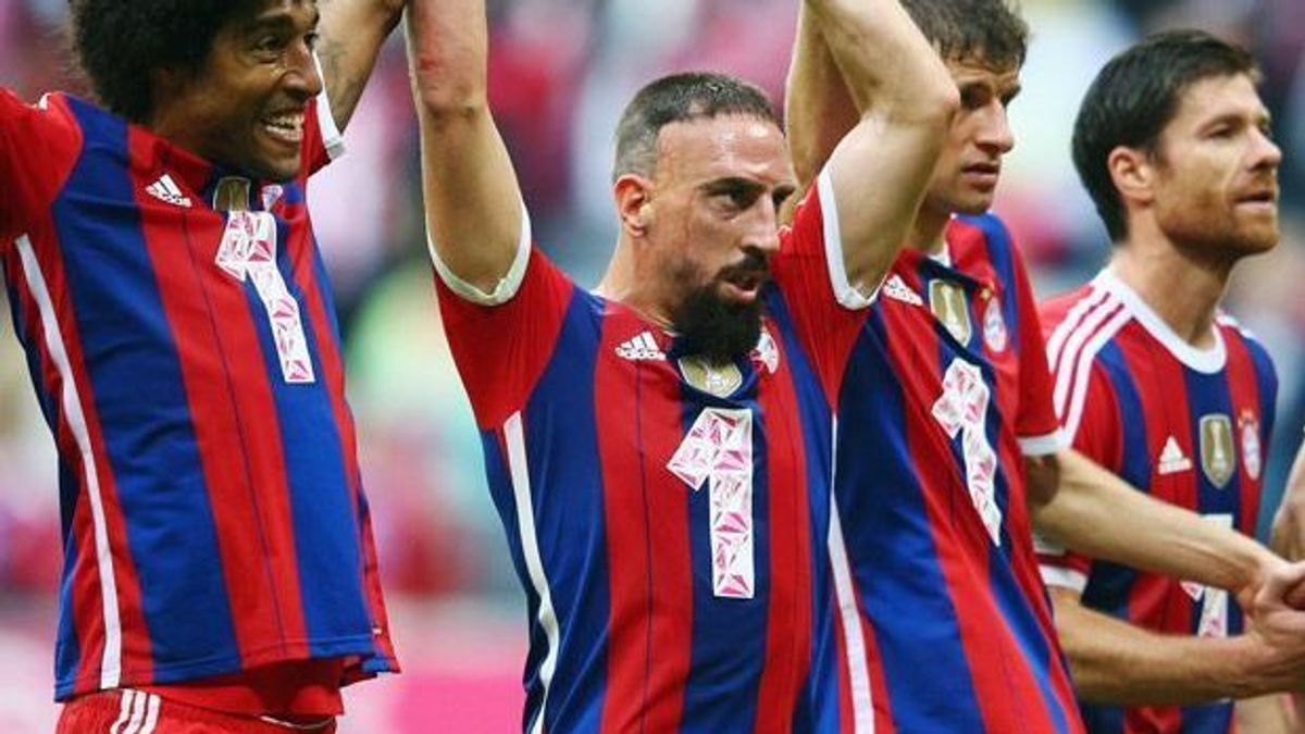 FC Bayern, Franck Ribery, Jubel