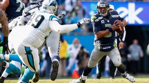 
                <strong>Seattle Seahawks</strong><br>
                Russell Wilson (Foto, rechts) ist einer der komplettesten Quarterbacks der Liga. Der Spielmacher hat bei den Seattle Seahawks längst bewiesen, was in ihm steckt. Und er hat durchaus noch Steigerungspotenzial für die nächsten Jahre. 
              