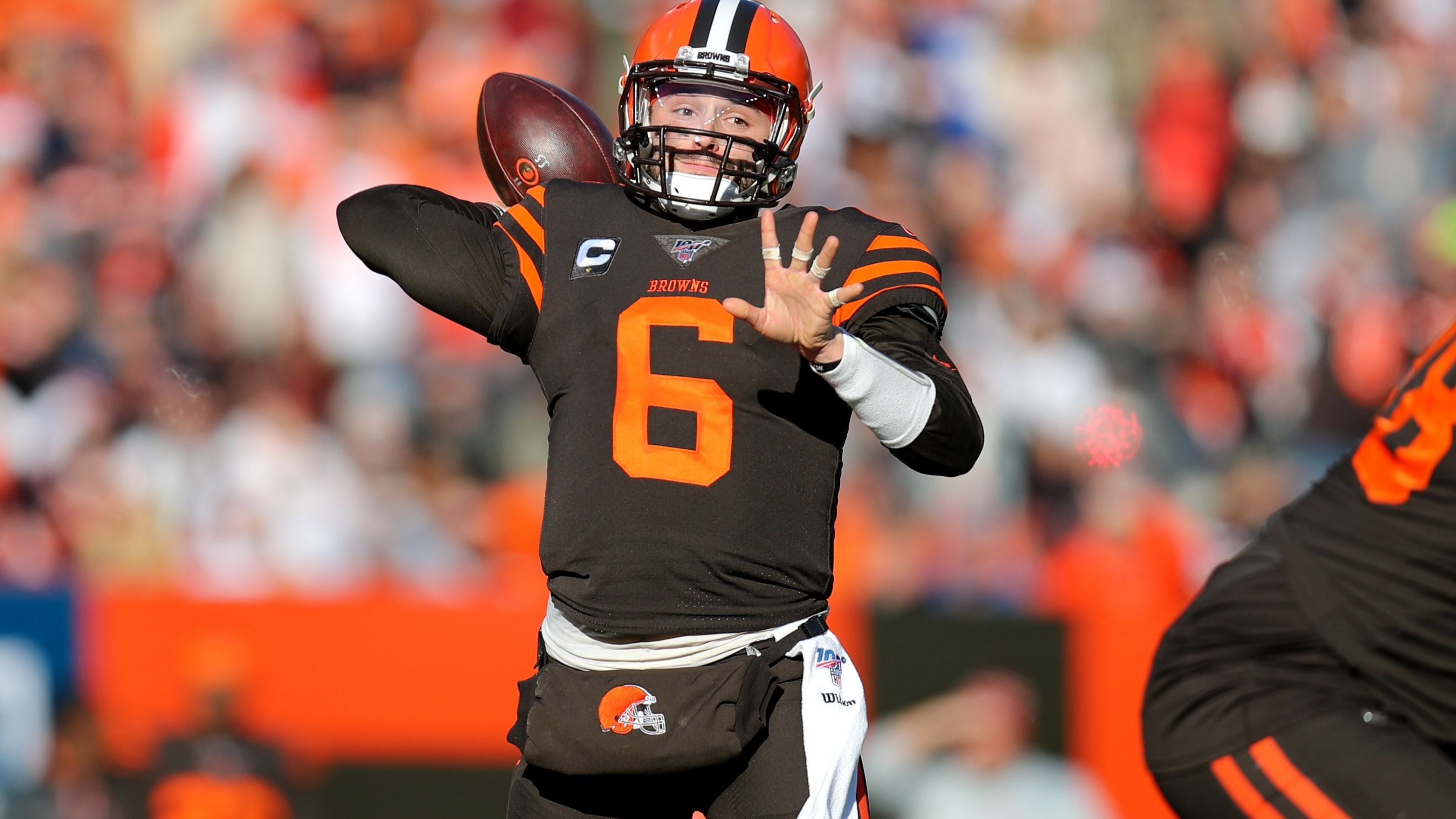 <strong>10. Platz (geteilt): Baker Mayfield</strong><br>Interceptions: 21<br>Saison: 2019<br>Team: Cleveland Browns