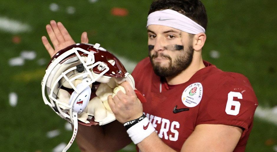 
                <strong>9. Pick - Patriots (Trade mit 49ers): QB Baker Mayfield</strong><br>
                Und das ist die zweite große Überraschung in diesem Mock Draft! Die Patriots traden ihre Erstrundenpicks 23 und 31 mit den San Francisco 49ers, um sich die Dienste von Baker Mayfield zu sichern. Bill Belichick soll Gefallen an dem Quarterback der Oklahoma Sooners gefunden haben und könnte ihm mittelfristig das Erbe von Tom Brady anvertrauen. Die nötigen Fähigkeiten bringt Mayfield mit, allerdings gilt er als charakterlich nicht ganz einfach. Aber solche Fälle hat Belichick ja schon häufiger hinbekommen.
              