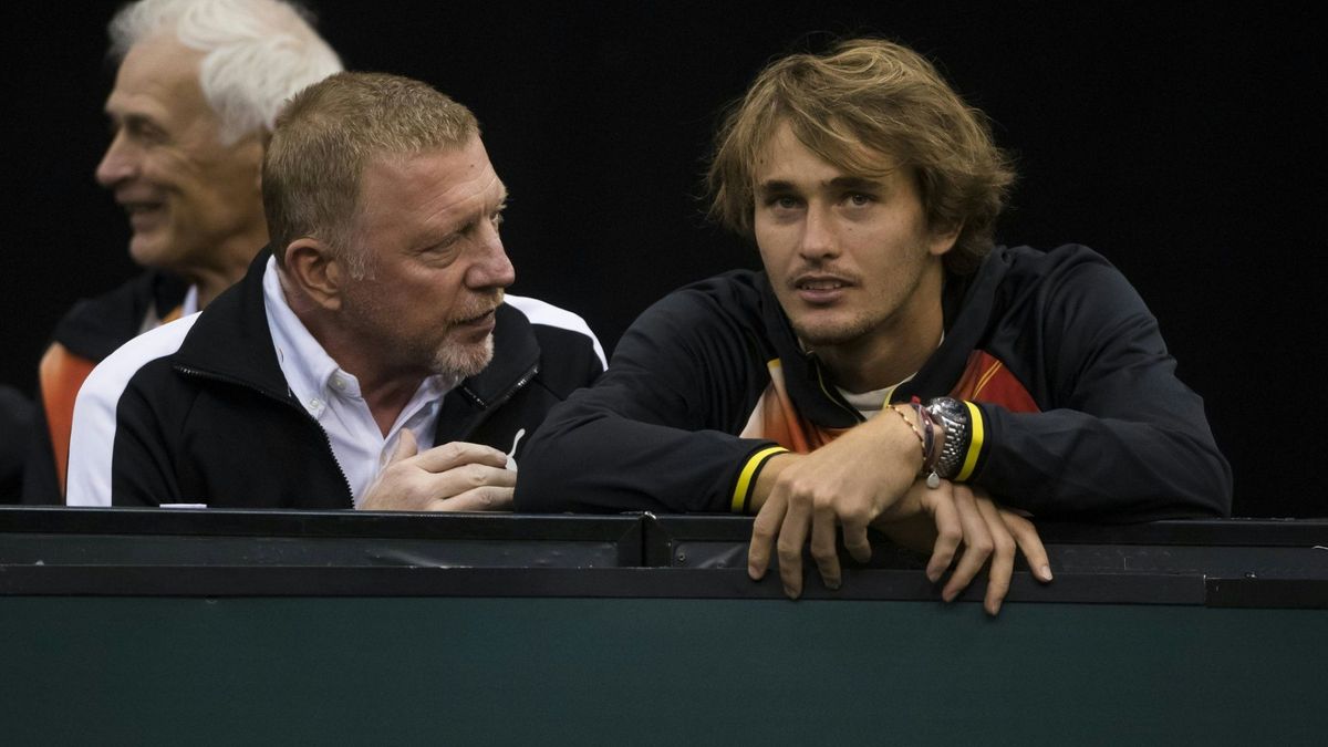 Waren sich einst nah: Becker (l.) und Zverev
