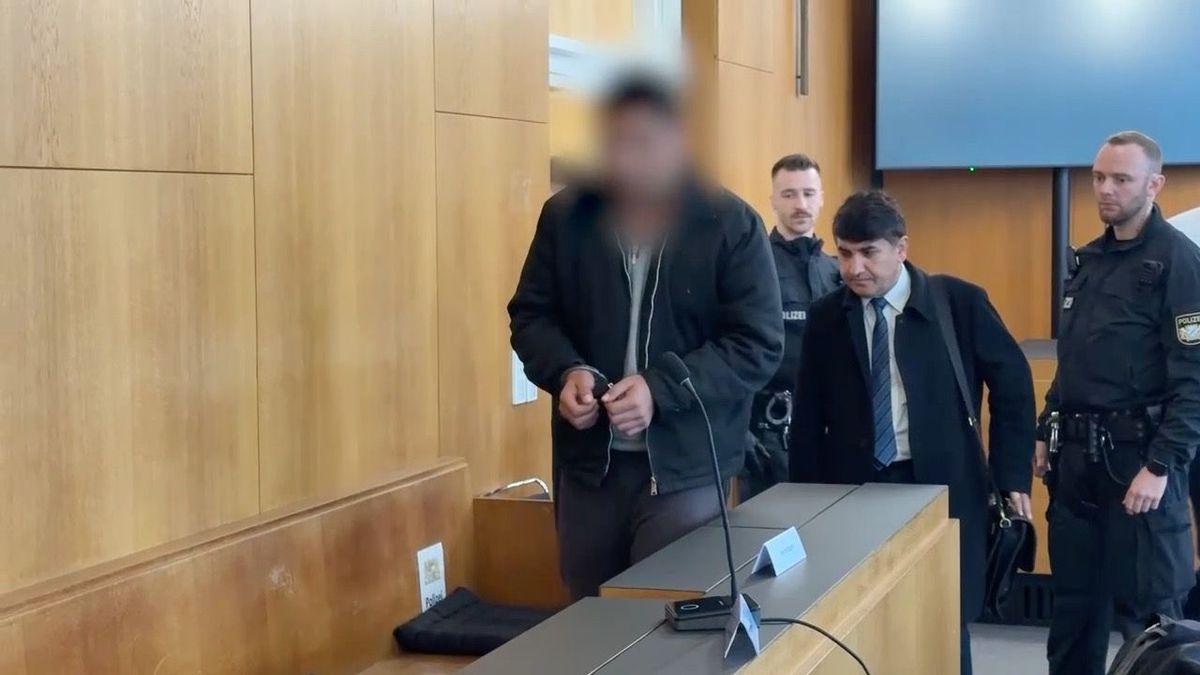 Der Angeklagte im Gericht