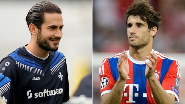 
                <strong>Rekordtransfer</strong><br>
                Rekordtransfer: Um es kurz zu machen - Bayerns Rekordtransfer Javi Martinez (re.) ist genau 80 Mal so teuer wie Darmstadts teuerster Neuzugang. Mario Vrancic kostete gerade einmal 500.000 Euro. Bayerns Spanier verschlang einst schlappe 40 Millionen Euro Ablöse.
              