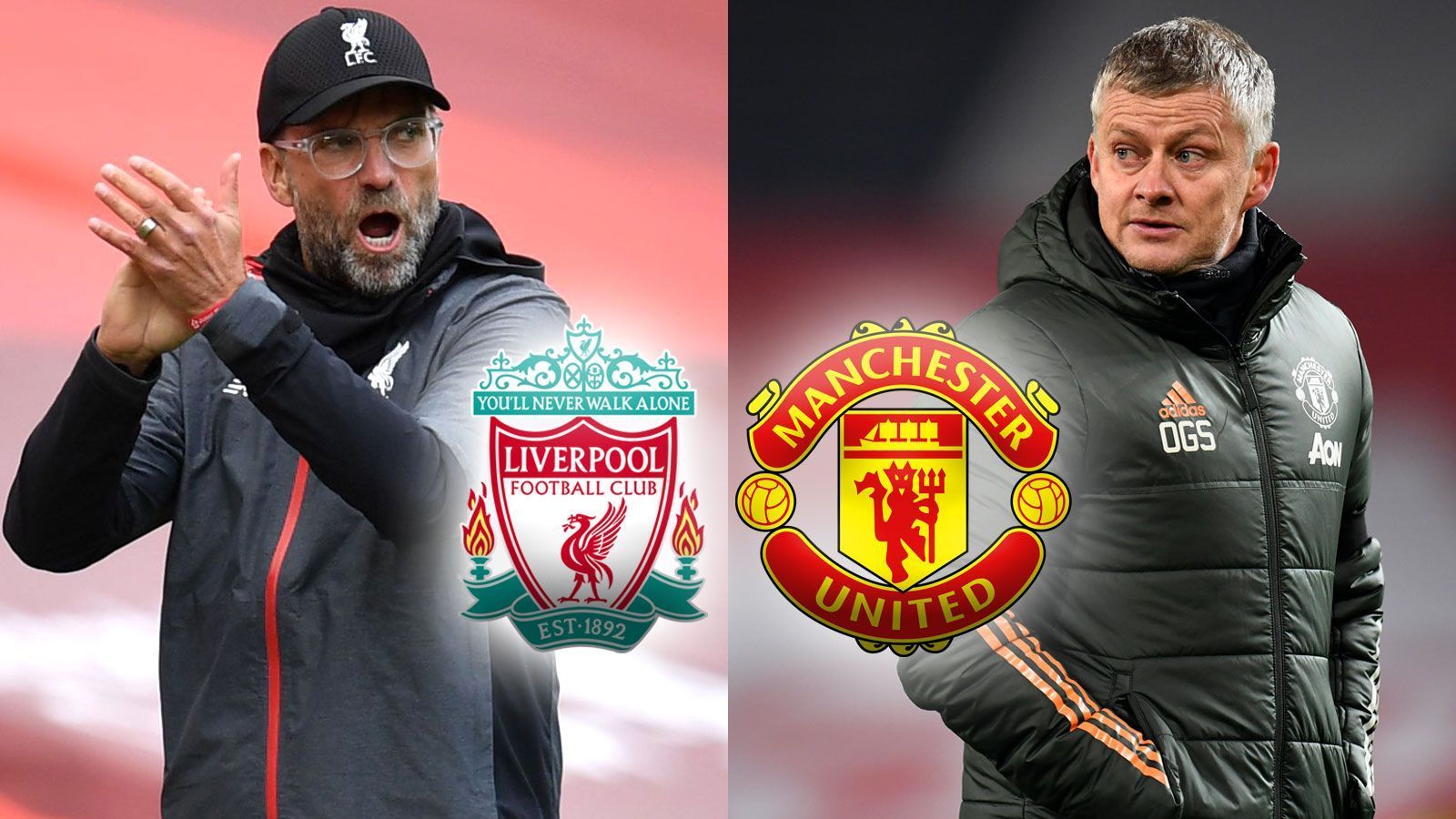 
                <strong>"Reds gegen Red Devils" - die Premier League Giganten im Head-to-Head</strong><br>
                Es ist DAS Top-Duell der laufenden Premier-League-Spielzeit. Das wiedererstarkte Manchester United gastiert beim schwächelnden Meister FC Liverpool (Sonntag, 17.30 Uhr im Liveticker auf ran.de) und möchte die Tabellenführung gegen den großen Rivalen behaupten. Doch wie sind die Teams von Jürgen Klopp und Ole Gunnar Solskjaer im direkten Vergleich aufgestellt? ran.de liefert die Antworten im Head-to Head.
              