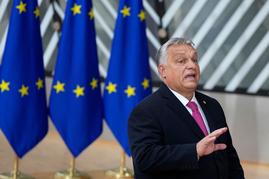 Ungarns Präsident Viktor Orban boykottiert die Erklärung der EU-Staaten zum Ukraine-Krieg. (Archivbild)