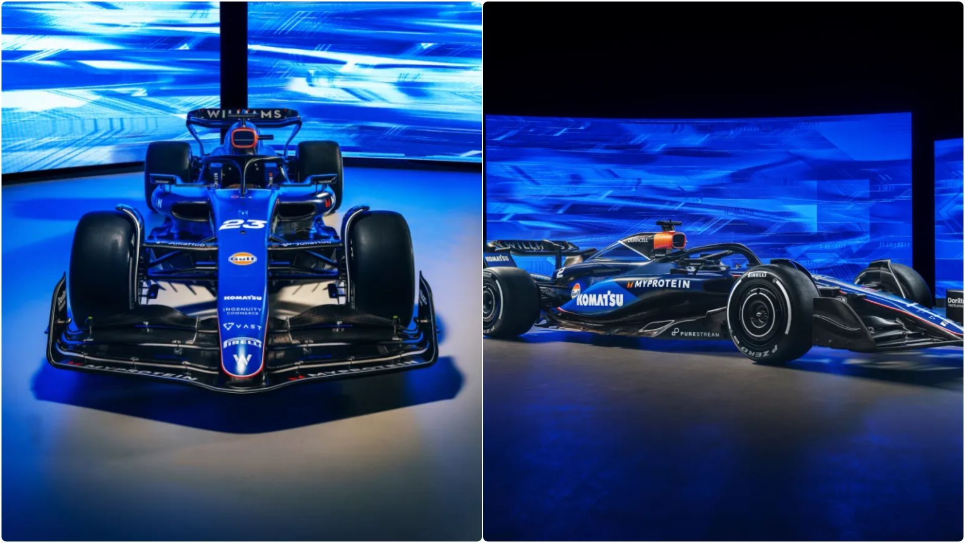 <strong>Williams Racing - FW46</strong><br>Der Traditionsrennstall aus England setzt auch in der Saison 2024 vornehmlich auf die Farbe Blau.