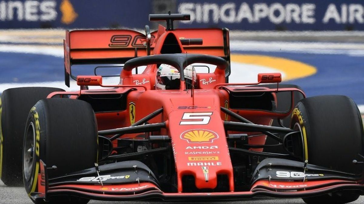 Sebastian Vettel belegte den zweiten Platz in P1