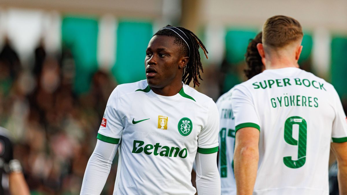 Geovany Quenda seen during Liga Portugal game between teams of Casa Pia and Sporting CP at Estadio Municipal Rio Maior (Maciej Rogowski) Rio Maior Estadio Municipal Rio Maior Portugal Copyright: xM...