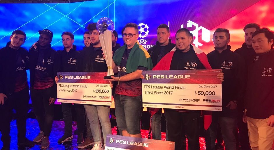 
                <strong>350.000 Dollar: PES League World Finals 2017</strong><br>
                Bei den PES League World Finals 2017 schüttete Konami insgesamt 350.000 US-Dollar an die Spieler aus. Der erst 17-jährige Brasilianer Guilherme "GuiFera" Fonseca gewann als Weltmeister des vergangenen Jahres umgerechnet über 170.000 Euro.
              