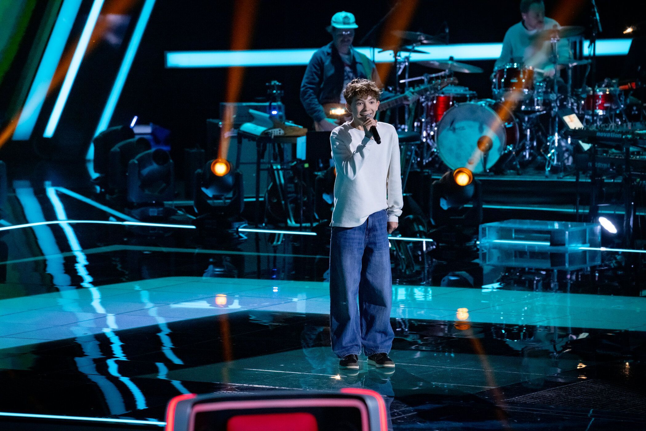 Fabian singt bei "The Voice Kids" einen Song aus dem Film "Vaiana".