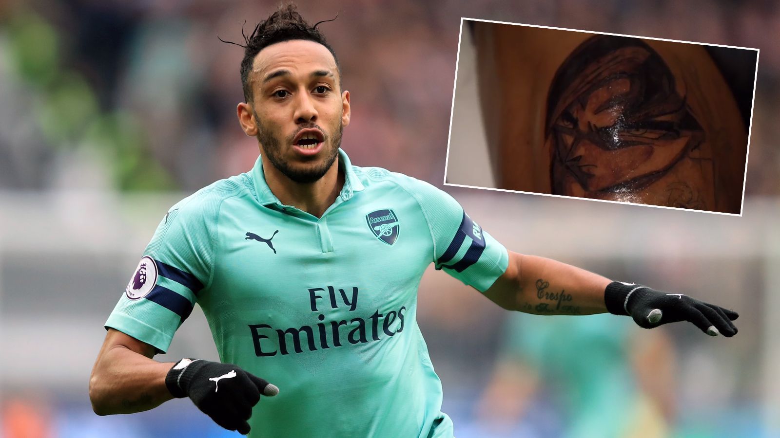 
                <strong>Pierre-Emerick Aubameyang</strong><br>
                Nach dem überzeugenden Arsenal-Sieg in der Premier League gegen Chelsea (2:0) gönnte sich Pierre-Emerick Aubameyang ein neues Tattoo. Der Gabuner reiste dafür nach Barcelona zu Tattoo-Künstler Alejandro Nicolas Bernal und ließ sich am rechten Oberschenkel die Charaktere Son-Goku und Son-Gohan aus der japanischen Anime-Serie Dragon Ball Z stechen. Präsentiert hat Aubameyang seine neuesten Kunstwerke im gewohnten Bling-Bling-Style, via Instagram-Video.
              