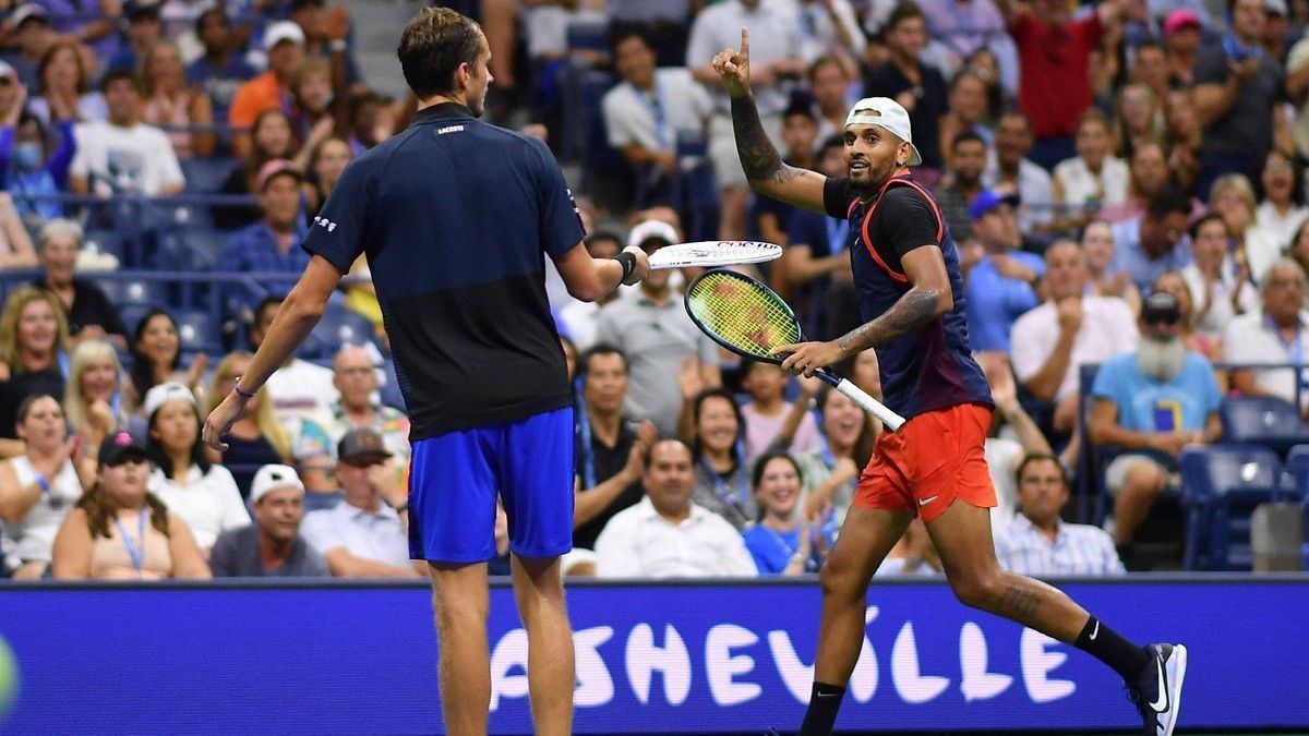 Nick Kyrgios und Daniil Medwedew