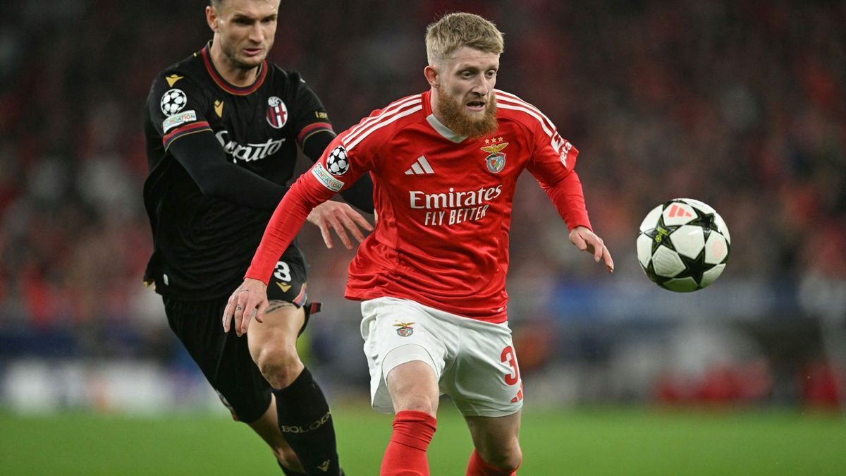 Jan-Niklas Beste im Trikot von Benfica Lissabon