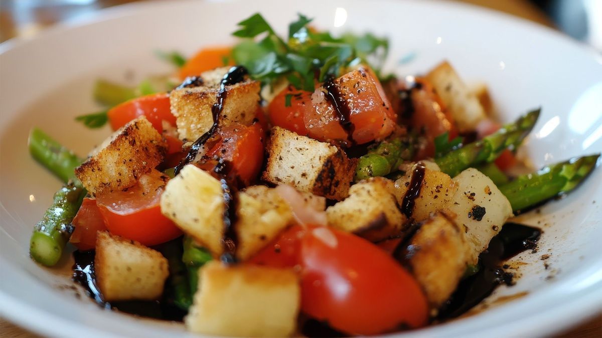 Rezept für 3-Gänge-Menü: Brotsalat