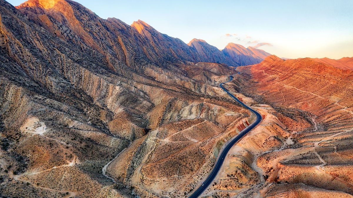 Das Zagros-Gebirge im Süden des Iran