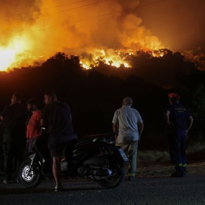 EUROPE-WEATHER/GREECE-WILDFIRE