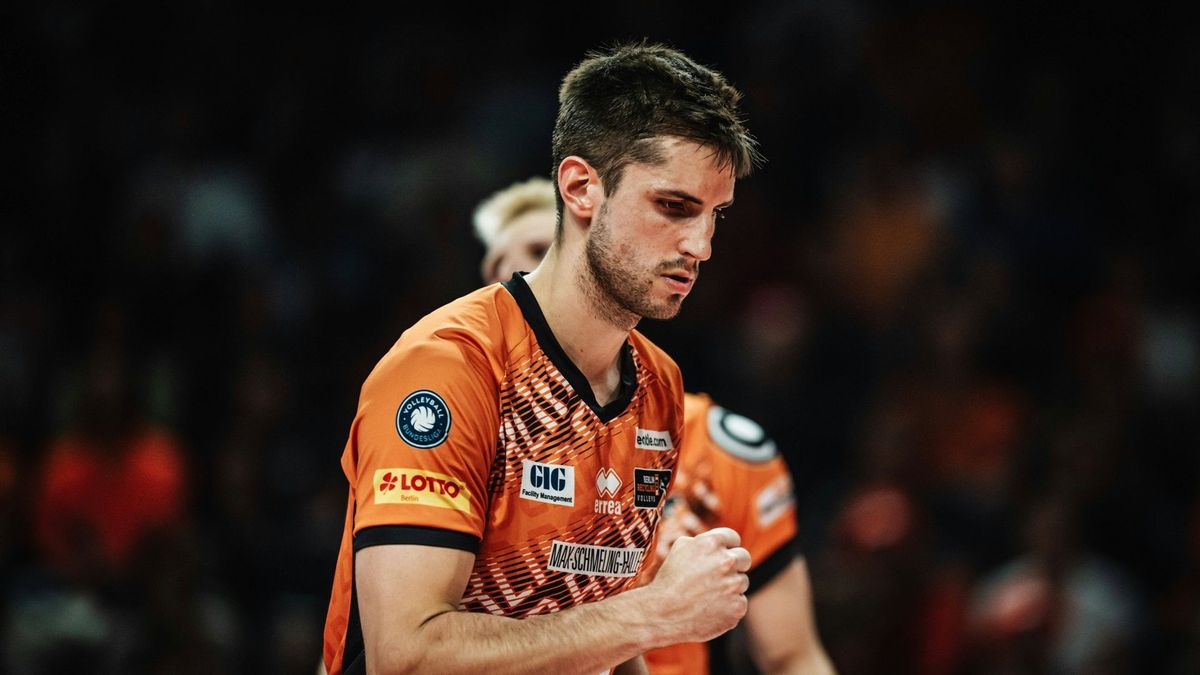 Im Trikot der BR Volleys: Moritz Reichert