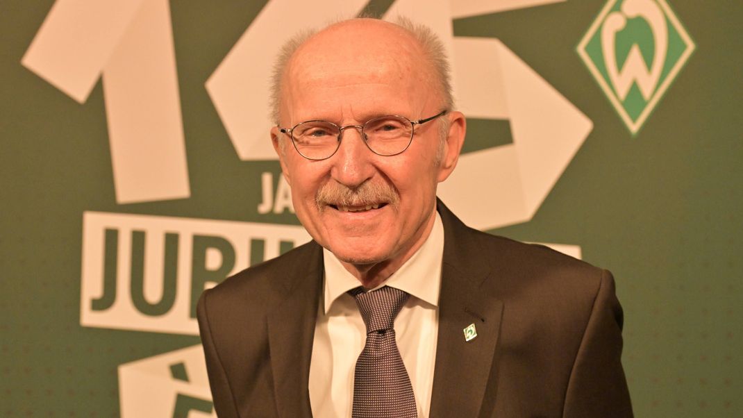 Willi Lemke im Februar 2024 auf der 125-Jahre-Werder-Bremen Feier.