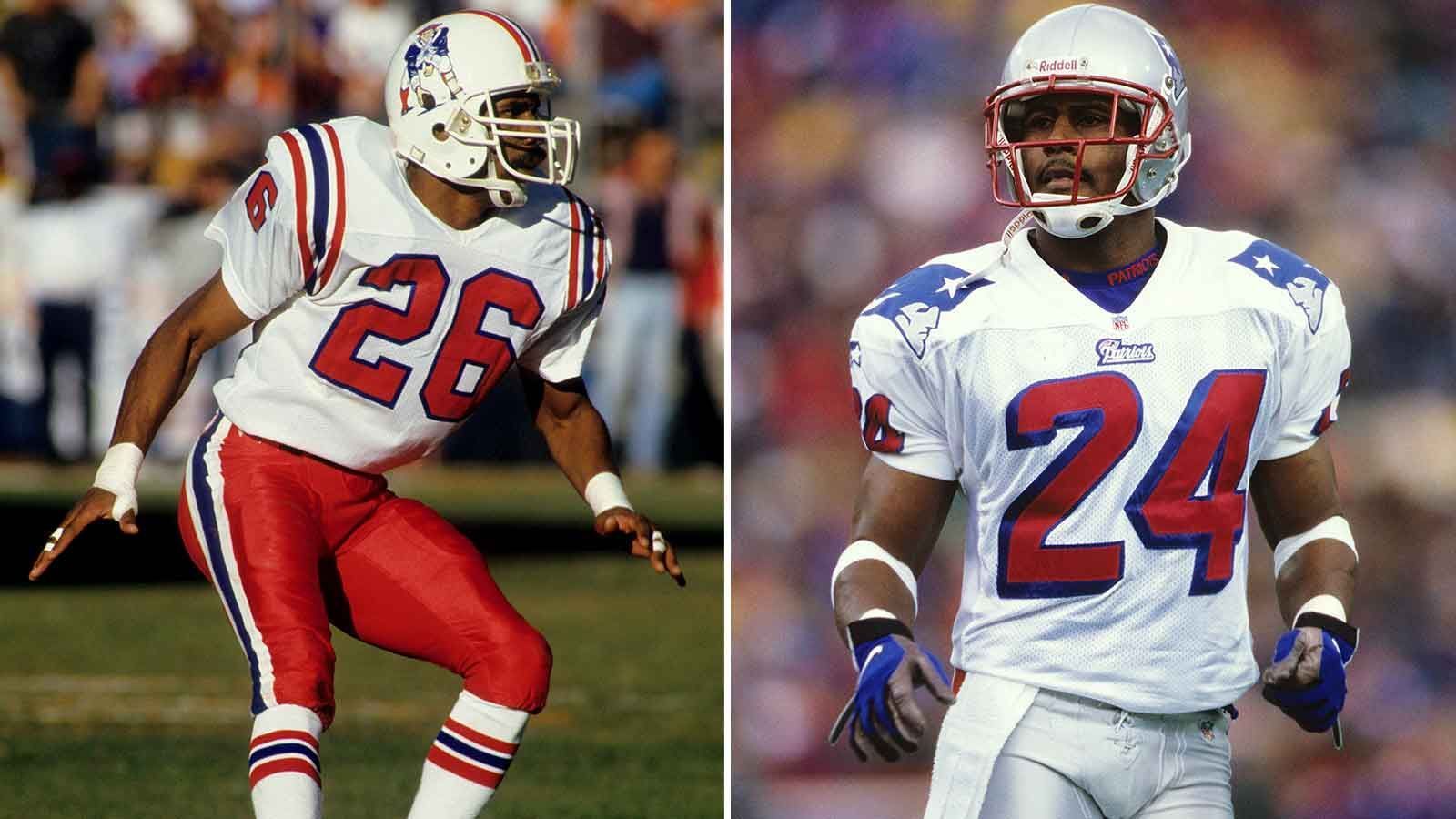 
                <strong>New England Patriots</strong><br>
                &#x2022; Franchise-Rekord (all-time): Raymond Clayborn (links), 1977-89 und Ty Law (rechts), 1995-2004: 36<br>&#x2022; Franchise-Rekord (eine Saison): Ron Hall, 1964: 11<br>
              