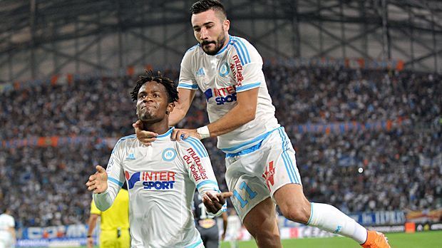 
                <strong>Olympique Marseille (Michy Batshuayi und Romain Alessandrini)</strong><br>
                Olympique Marseille (Frankreich, 27 Tore in 18 Ligue-1-Spielen): Michy Batshuayi (li., 11 Tore) + Romain Alessandrini (5 Tore) = 59,3% der Treffer (16 Tore).
              