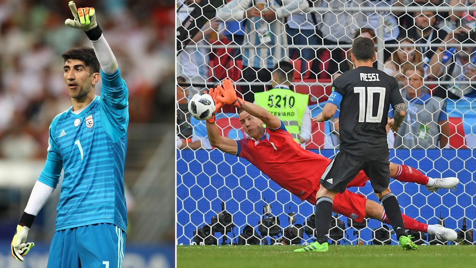 
                <strong>Alireza Beiranvand (Iran) und Hannes Halldorsson (Island)</strong><br>
                Gleich auf der Torhüterposition konnten wir uns nicht entscheiden. Alireza Beirandvand hielt für den Iran einen Elfmeter gegen den großen Cristiano Ronaldo und hatte mit seinem Team Europameister Portugal im letzten Gruppenspiel kurz vor dem Aus. Ohnehin ist Beirandvands Aufstieg vom Straßenjungen zum WM-Helden ein modernens Fußball-Märchen. Aber auch Islands Hannes Halldorsson war spektakulär und wird nach seiner Elferparade gegen Argentinien nur noch Halttorsaubersson oder Antimessisson genannt. Egal, spielen wir in unserer ran-Elf der Herzen eben mit zwei Torhütern. Wird schon keiner merken.
              