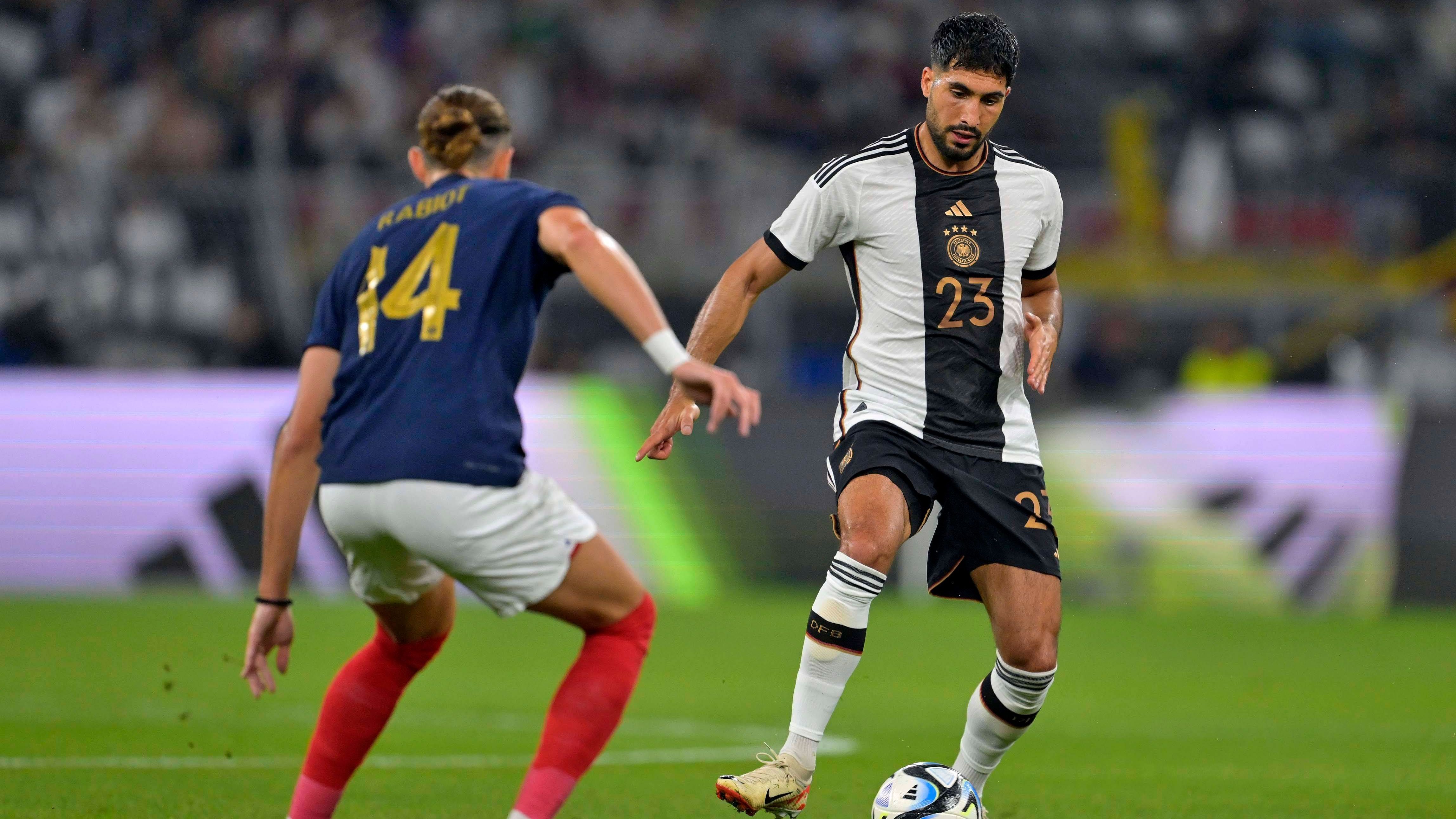 <strong>Emre Can</strong><br>Im heimischen Stadion agiert der Dortmunder im defensiven Mittelfeld deutlich konsequenter als beim 1:4 gegen Japan. Gewinnt mehrere wichtige Bälle in der Rückwärtsbewegung, leistet sich aber auch viele unnötige Ballverluste. <strong><em>ran</em>-Note: 3</strong>