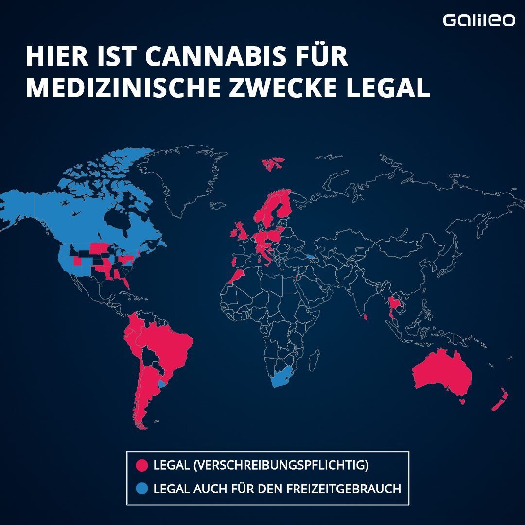 Immer mehr Länder erlauben Cannabis auf Rezept zu medizinischen Zwecken.