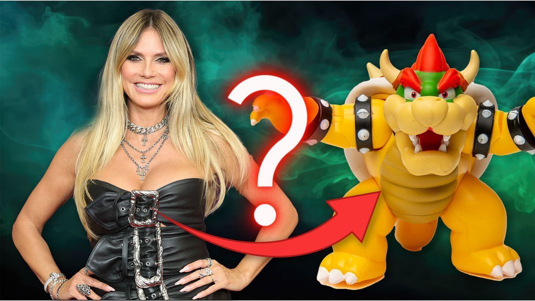 Erste Einblicke zu "Heidiween" 2024: Wird Heidi Klum etwa eine gehörnte Schildkröte wie "Bowser" aus "Super Mario"?