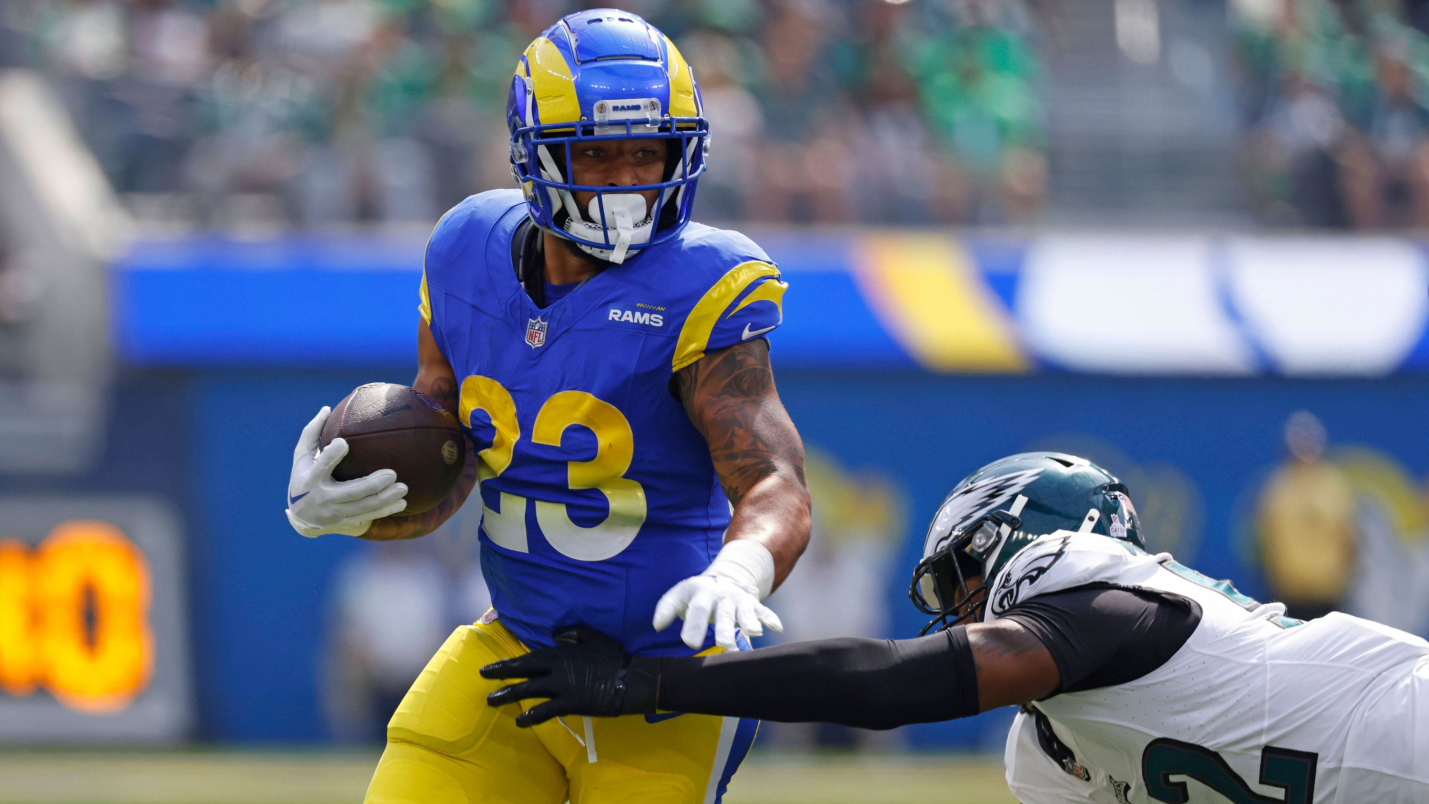 <strong>NFC West: Los Angeles Rams</strong><br>Bilanz nach Week 5 in 2023: 2-3 (3. Platz)<br>Bilanz nach Week 5 in 2022: 2-3 (4. Platz)<br>Einen Platz hochgerutscht sind die Rams, die im Vorjahr die Saison mit einer Bilanz von 5-12 beendeten. Ganz so furchtbar wird es dieses Mal voraussichtlich nicht.