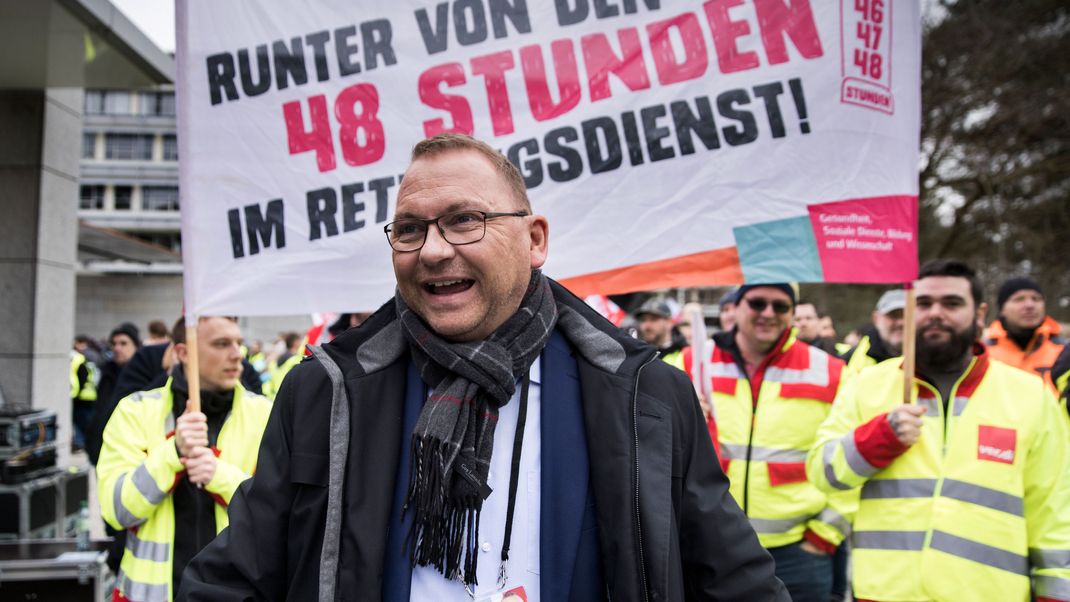 Frank Werneke, Vorsitzender Verdi, weist das Angebot der Arbeitgeberseite zurück.