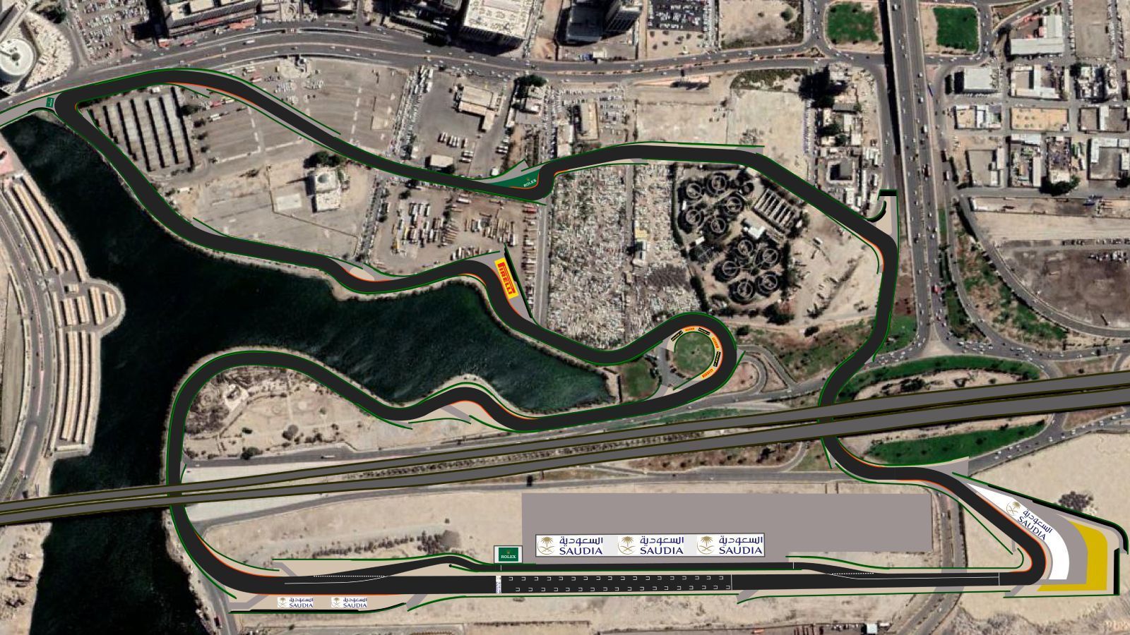 
                <strong>Jeddah Street Circuit (Saudi-Arabien)</strong><br>
                3. bis 5. Dezember: 22. Grand-Prix-Wochenende in Jeddah (Saudi-Arabien)
              