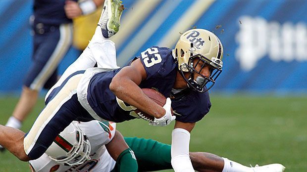 
                <strong>Tyler Boyd (21, Pittsburgh Panthers)</strong><br>
                Tyler Boyd (21, Pittsburgh Panthers): 1,88 Meter groß und 91 Kilogramm schwer, 5339 Yards für 23 Touchdowns in drei College-Jahren.
              