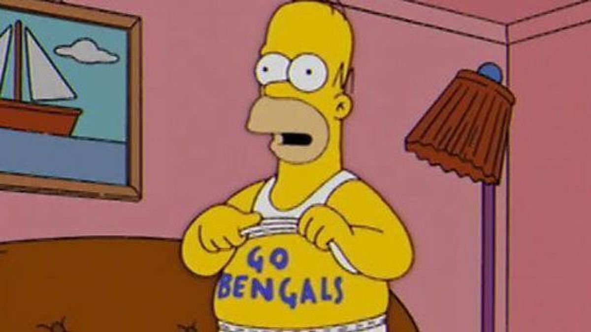 Cincinnati Bengals/Dallas Cowboys - Homer Simpson ("Die Simpsons")