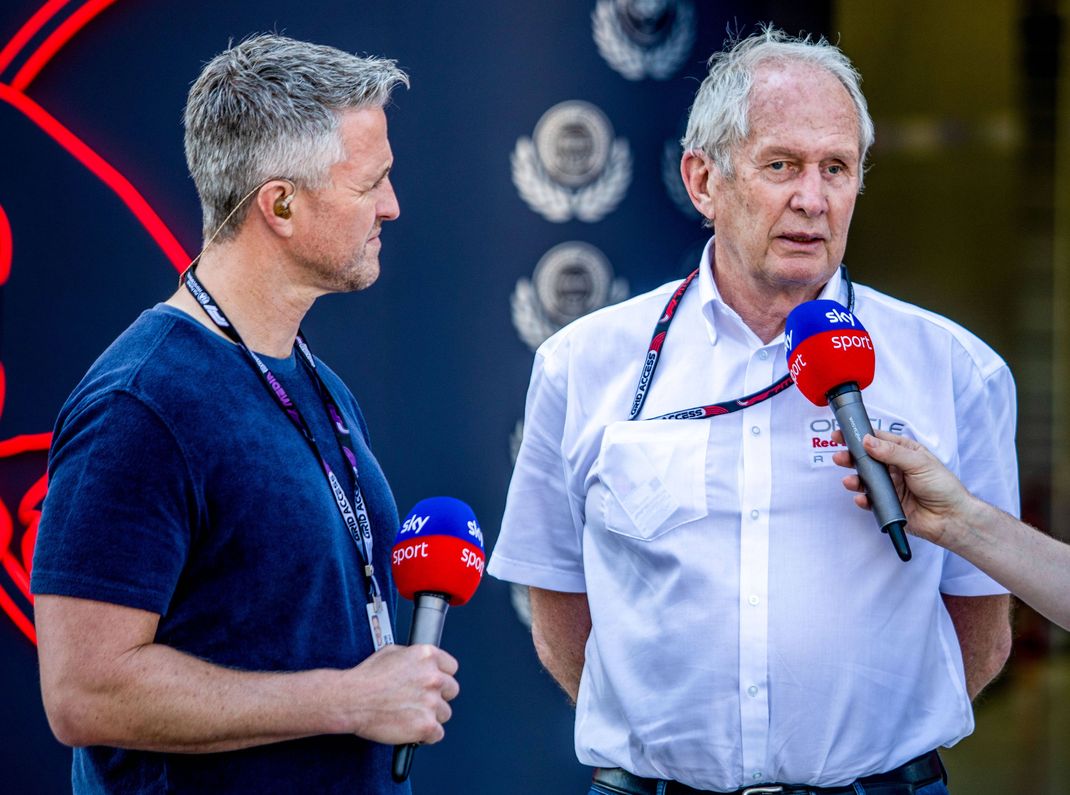 Ralf Schumacher mit Dr. Helmut Marko, dem Motorsport-Chef von Red Bull