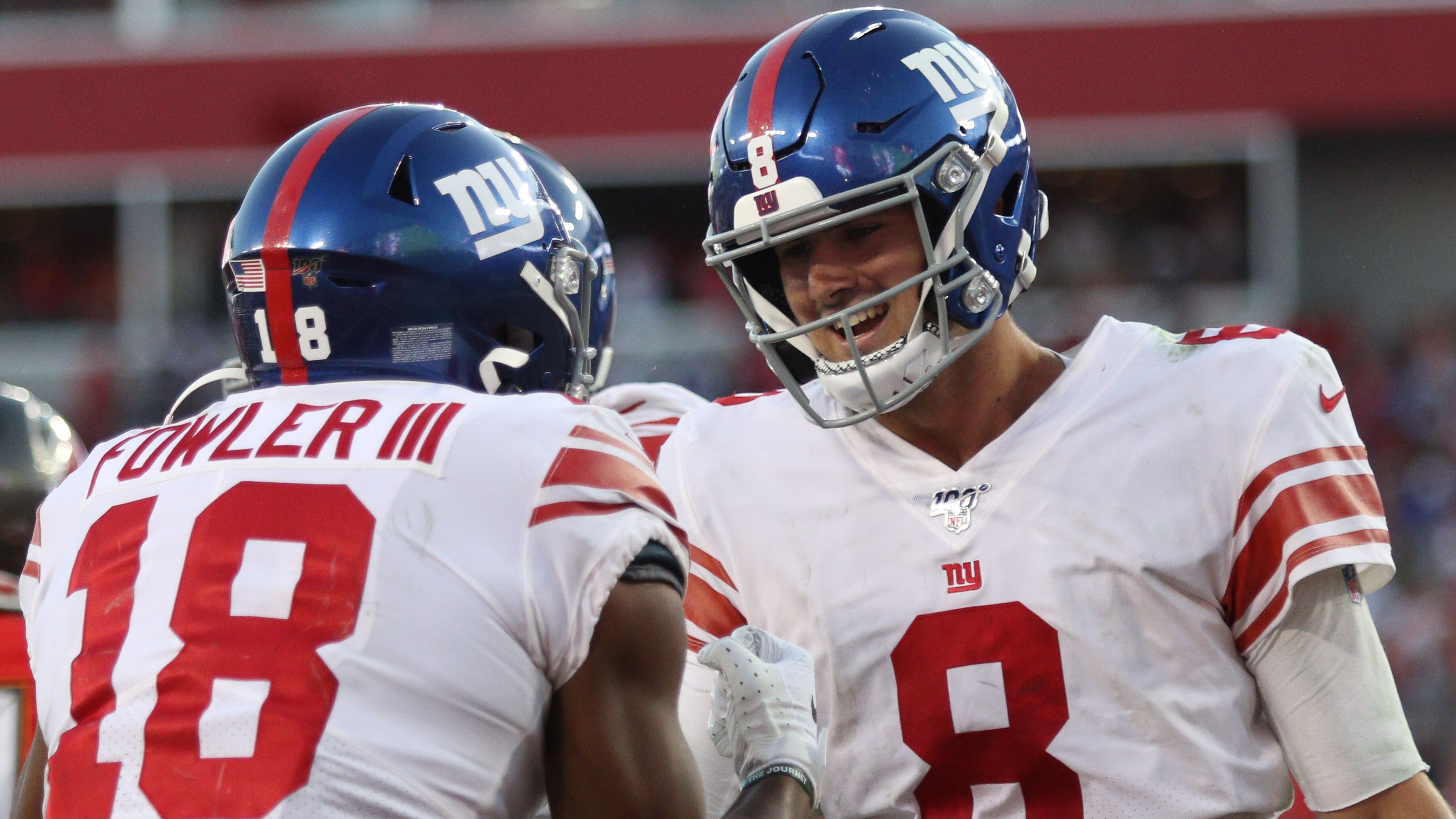<strong>Platz 5: Daniel Jones (New York Giants)</strong><br>Erster NFL-Start: Week 3, 2019 @ Tampa Bay Buccaneers<br>Statistiken: 23/36, 336 Yards, 2 TD, 0 INT<br>QBR: 112,7