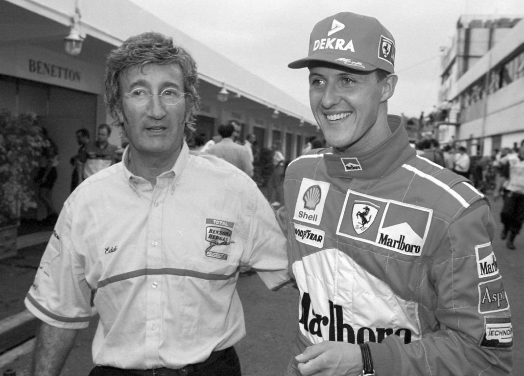 Michael Schumacher (rechts) hat Eddie Jordan einiges zu verdanken.