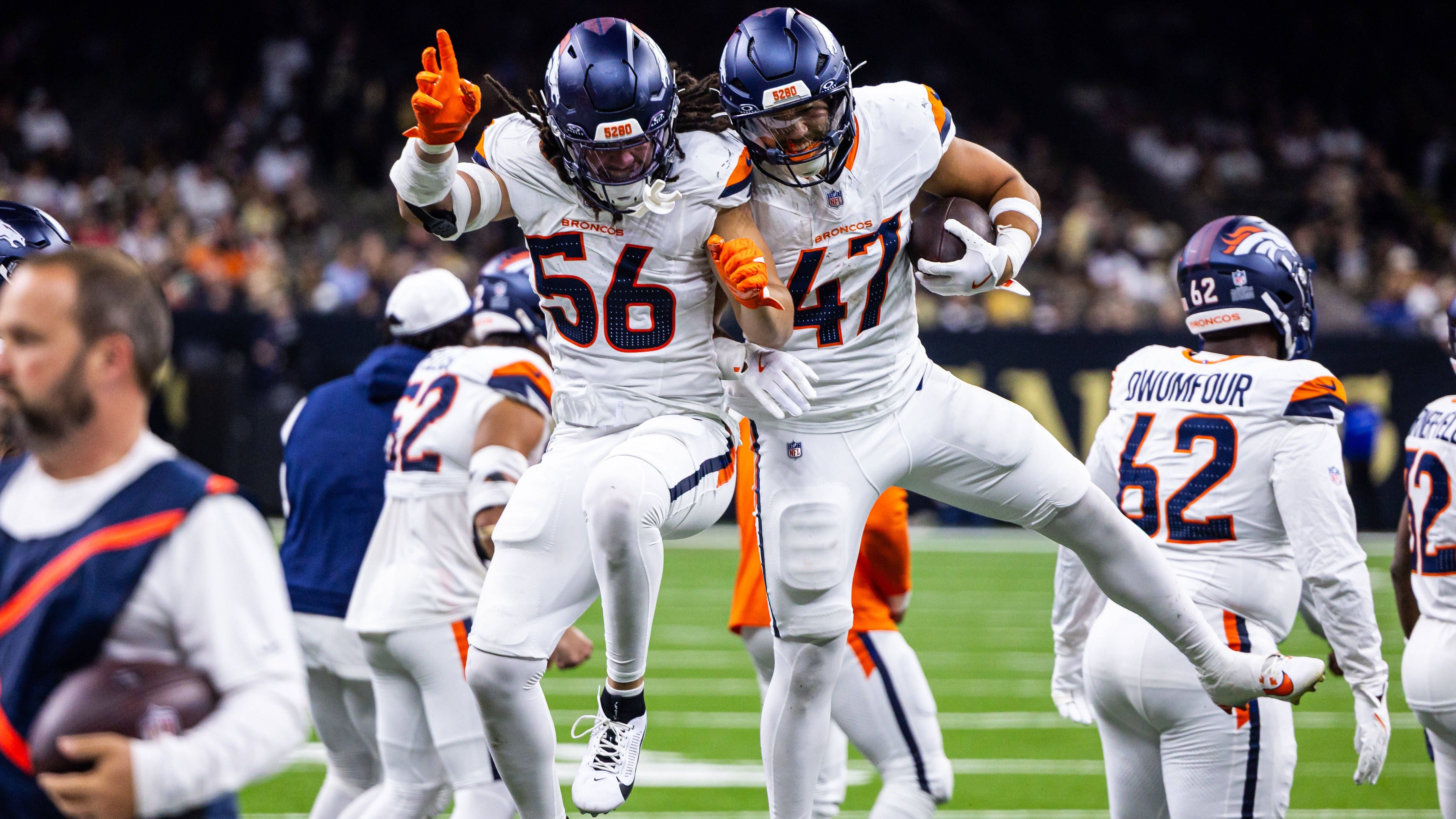 <strong>Denver Broncos</strong><br>LB JB Brown<br>DB Gregory Junior